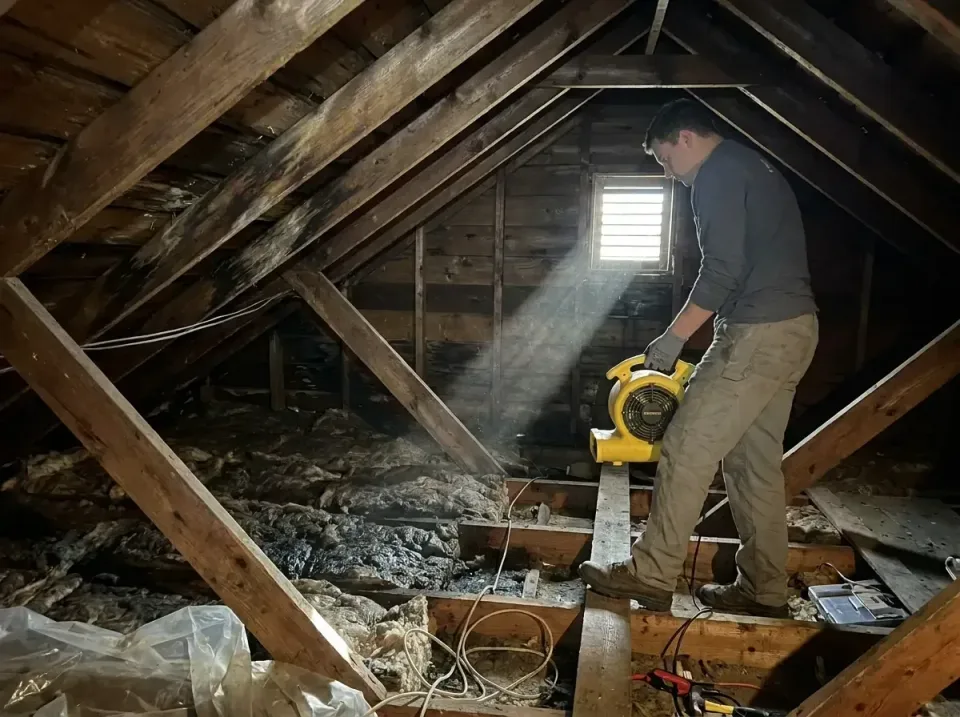 attic-water-damage-drying-proc-007 — frequently asked questions, Emergency Water Extraction & 24/7 Flood Response in Nellis…